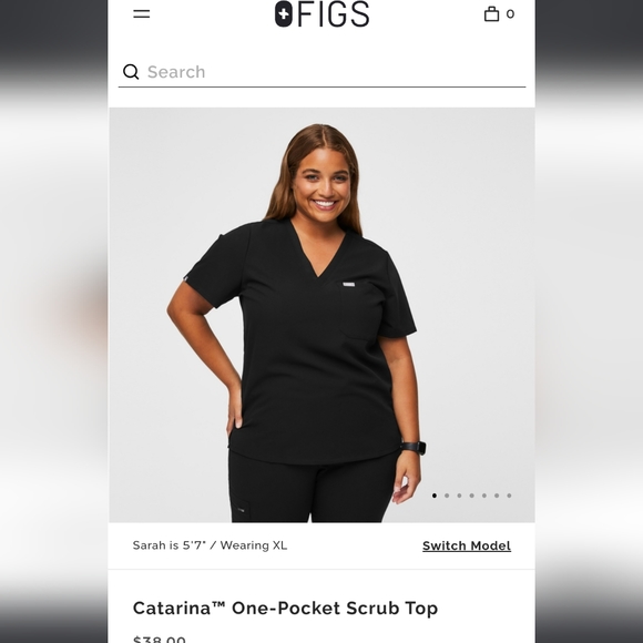 COPY - FIGS XL Navy scrub set - Picture 3 of 7